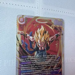 Gogeta FB09-122 Secret Rare Dual Evolution Dragon Ball Card English Fusion World - Image 3