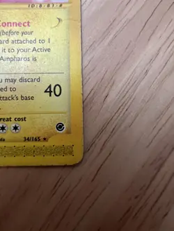 Pokemon Ampharos 34/165 Expedition Regular Card HP - Image 5