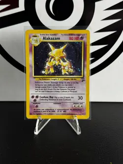 Alakazam 1/130 Holo Base Set 2 Vintage Pokemon Card - Image 1