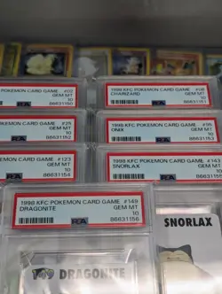 1998 KFC Pokemon Gem Mint Sequential Complete 7 Card Set 🔥 Nintendo - Image 3