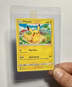 Pikachu 30/111 (NM) Common Sun & Moon: Crimson Invasion 2017 Pokemon Card TCG - Image 3