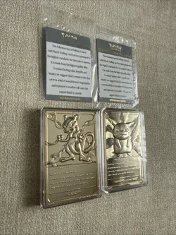 1999 Pokemon Mewtwo 23k Gold Plated Trading Card Nintendo - Burger King 🌟 MINT! - Image 5