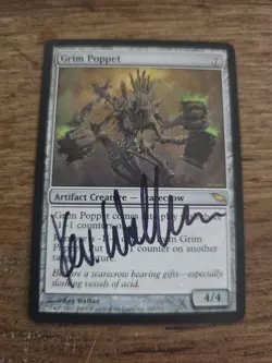 Grim Poppet Artist Proof SIGNED By Kev Walker Mtg Magic The Gathering - Image 1