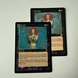 2x Signed Unmask 1x FOIL Mercadian MAsques MtG FREE SHIPPING - Image 1