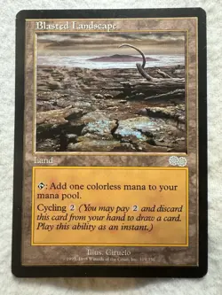 MTG - Blasted Landscape - Never Played! - Urza's Saga #319 - NM+ - Uncommon - EN - Image 1
