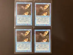 4 x DANDAN Arabian Nights Expansion Magic the Gathering MTG Vintage Blue Dandan - Image 1