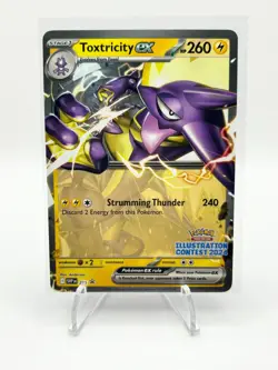 Pokemon Illustration Contest 2024 - Toxtricity EX #215 Black Star Promo STAMP 🔥 - Image 1