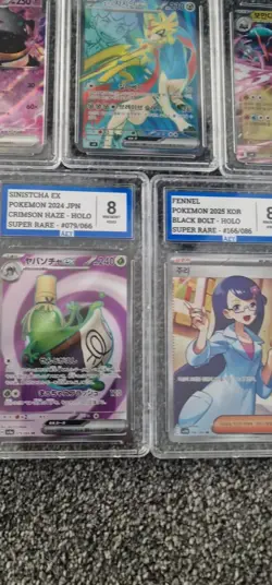 Pokemon Slab Bundle X 10 Near Mint Mew Ex Ns Reshiram Salamence Ultra Rare - Image 2