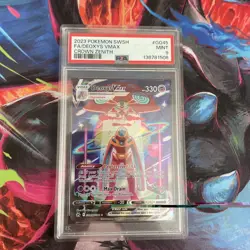 2023 POKEMON SWORD & SHIELD CROWN ZENITH #GG45 FULL ART/DEOXYS VMAX PSA 9 - Image 1