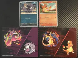 Charmander 020/217 And Ghastly 123/217 (Cosmos Holos) Ascended Heros + Stickers - Image 1