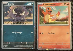 Charmander 020/217 And Ghastly 123/217 (Cosmos Holos) Ascended Heros + Stickers - Image 2