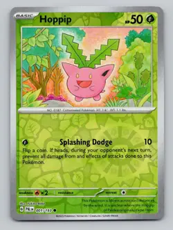 Reverse Holo Hoppip 001/193 Common SV02: Paldea Evolved Pokemon - Image 1