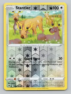 Reverse Holo Stantler 125/189 Common SWSH10: Astral Radiance Pokemon - Image 1