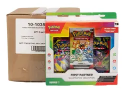 Pokemon TCG First Partner ILLUSTRATION COLLECTION CASE Factory Sealed 6 ct - Image 1