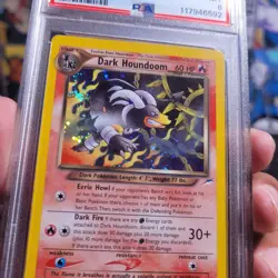 PSA 8 Dark Houndoom Holo 7/105 • Neo Destiny Pokemon 2000 - Image 4