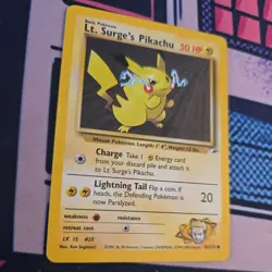 Lt. Surge's Pikachu 081/132 Gym Heroes Pokemon Card - Image 2