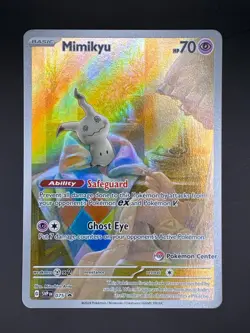 Pokemon TCG S&V Black Star Promo Mimikyu 075 Pokemon Center Exclusive - Image 1