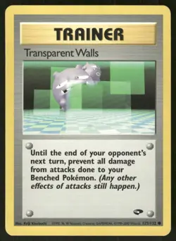Pokemon Tcg Transparent Walls #125 Pokemon Gym Challenge LP - Image 1