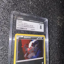 2017 Pokemon Darkrai XY194 Black Star Promo Volcanion Mythical Collection CGC 8 - Image 2