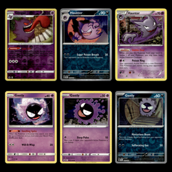 6x Gengar Lot Haunter Gastly 57.0 Sword Shield Series Trick or Trade Pokemon Set - Image 1