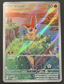 2025 Pokemon Victini SVP 208 Black Star Promo Black Bolt White Flare NM - Image 1