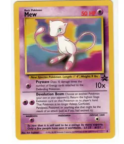 Pokemon TCG: MEW #8 2000 WotC Pokemon League Black Star Promo... . - Image 1