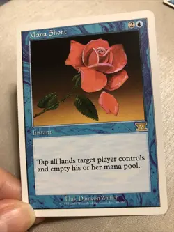 Mana Short 6th Edition NM Blue Rare MAGIC THE GATHERING MTG CARD - Image 1