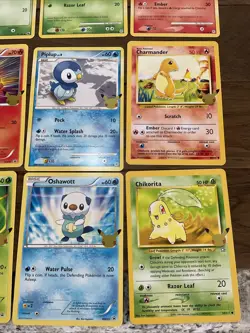 Private Jumbo Cards Celebrations Lot Of 12 Pikachu Charmander Torchic Tepig - Image 4