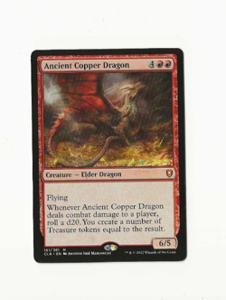 Magic the Gathering Card Mint Ancient Copper Dragon Unused Just Pulled 2022 - Image 3