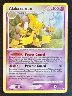 Alakazam 2/123 2007 Mysterious Treasures Pokemon Card Holo Rare - Lp/Mp - Image 1