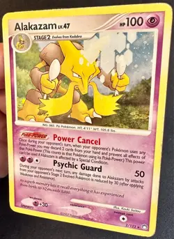 Alakazam 2/123 2007 Mysterious Treasures Pokemon Card Holo Rare - Lp/Mp - Image 2