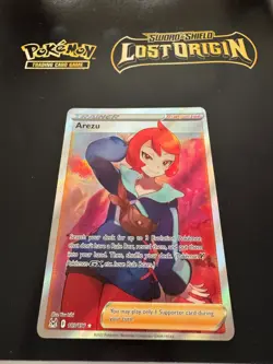 Arezu Full-Art Ultra Rare Trainer - POKEMON CARD - LOST ORIGIN - 189/196 NM - Image 1