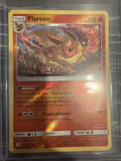 Pokemon TCG Flareon Cosmic Eclipse Reverse Holo Card 25/236 - Image 1