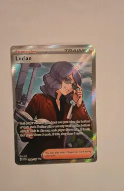 Pokemon TCG Twilight Masquerade Lucian Trainer Card Full Art 208/167 - Image 1