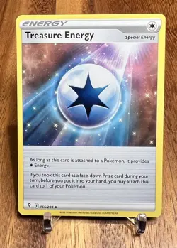 Treasure Energy 165/203 Non Holo Evolving Skies Energy Pokemon Card NM - Image 1