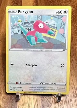 Porygon 116/198 Non Holo Common Chilling Reign Pokemon Card NM - Image 1