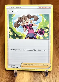 Shauna 240/264 Non Holo Fusion Strike Trainer Pokemon Card NM - Image 1
