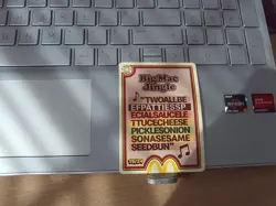 BIG MAC JINGLE (19/24) McDonalds Cards 2026 UnRedeemed trading card "NEW - Image 1