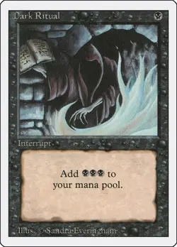 MTG Dark Ritual - 3ED / English / Lightly Played - Image 1