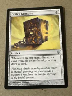 Geth’s Grimoire X1 Darksteel NM Condition See Pics Front Back - Image 1