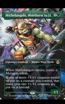 Michelangelo, Weirdness to 11 (Borderless) Teenage Mutant Ninja Turtles Regular - Image 1