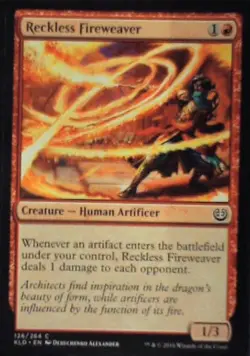 Reckless Fireweaver - Kaladesh: #126, Magic: The Gathering Nm C261 - Image 1