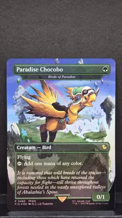 Magic the Gathering MtG Final Fantasy Paradise Chocobo Full Art Foil 483 Promo - Image 1