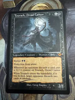 Tourach, Dread Cantor Retro Frame Foil Etched Modern Horizons 2 MTG NM - Image 1