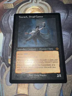 Tourach, Dread Cantor Retro Frame Foil Etched Modern Horizons 2 MTG NM - Image 2