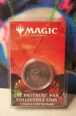 Magic the Gathering Limited Edition Brothers War Collectible Coin 5,000 MADE - Image 1