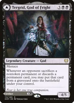 Tergrid God of Fright KHM #112 Kaldheim MTG Legendary God - Image 1