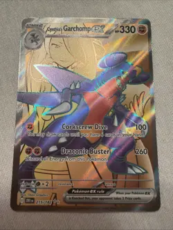Pokemon Cynthia's Garchomp EX Full Art Holo Hyper Rare 241/182 Destined Rivals - Image 1