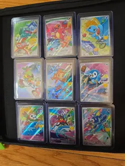 Pokemon TCG 30th Anniversary First Partner Starters Illustration Set Full 9 - Image 1