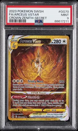 2023 POKEMON SWORD & SHIELD CROWN ZENITH SECRET FULL ART/ARCEUS VSTAR PSA 9 - Image 1